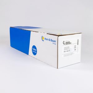 Boxed roll of 150 black industrial refuse sacks