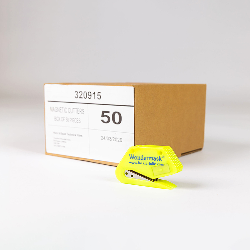 Box of 50 yellow magnetic film cutters