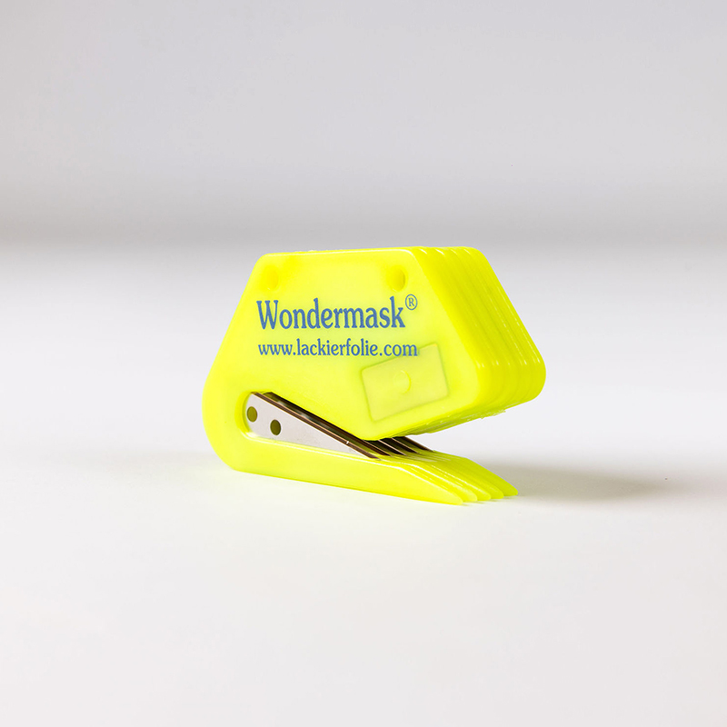 Yellow magnetic cutter for automotive masking film