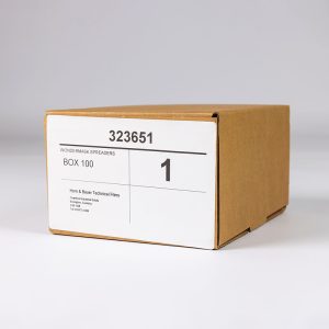 Box of 100 plastic body filler spreaders 105mm x 70mm bulk pack